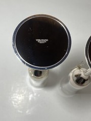Vera Wang Love Knots Wedgwood Toasting Champagne Flutes Silver Love Knots Bows