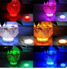 LED Light Puck or Pod Remote Control LED Submersible Lights – 3 pc w/ remotes