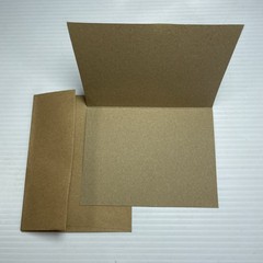 Thank You Cards Wedding Stationery 50 Count 4″ X 5.25” Natural Brown Card Stock
