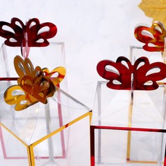 10X Clear PVC Cases Wedding Party Favor Gift Candy Display Boxes Transparent DIY