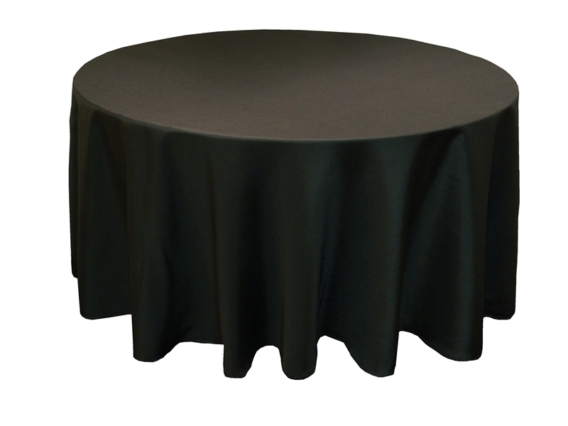 5 PACKS 132″ inch ROUND Tablecloth WEDDING Polyester PARTY 25 COLORS 6′ ft Table