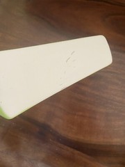 Vintage Casati Cake Pie Knife Wedding Cake Server Green w/Gold Porcelain GERMANY