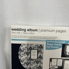 Wedding Photo Album, 24 Pre-Designed Pages, 12×12 inch, Brand NEW in Package
