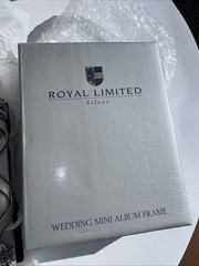 Wedding Album ~ Royal Limited Brushed Metal Photo Frame 4×6- 80 Pages + NEW