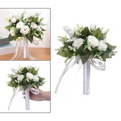 Simulation Bridal Bouquet Elegant Artificial Flowers for Celebrations Home Event