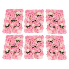 6Packs Flower Wall Panel Artificial Floral Backdrop Artificial Flower Panels NEW
