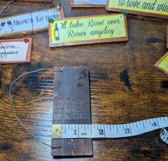 Lot of 46 Handmade Rustic Wine Wedding Favor Signs Guest Gifts Engagement Decor