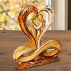 Custom Together Forever Acrylic Block Wedding Couple Gift Anniversary Plaque