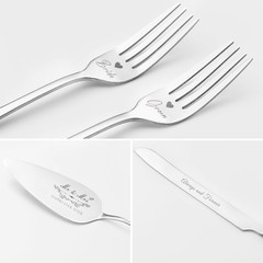 Wedding Cake Knife and Server Set, Silver Cake Cutting Set for Wedding, 4 Pieces