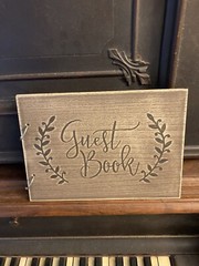 Book Guestbook New Unused Rustic