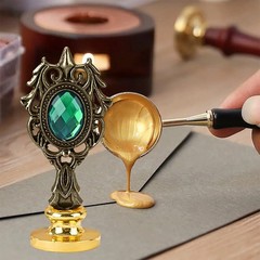 Wax Seal Handle Metal Roman Column Stamp Craft Supplies for Wedding Invitations