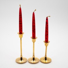 Candle Holder 5″-6″-7″High Polished Shiny Brass Contemporary Style FREE SHIPPING