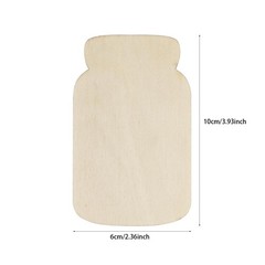 30 Pack 4 Inch Wood Mason Jar Cutouts Unfinished Wooden Mason Jar Sign Hangin…