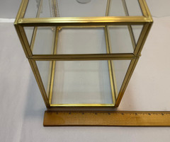 Brass and Acrylic Wedding Card Box with Lock and Slot 10″ x 5.5″
