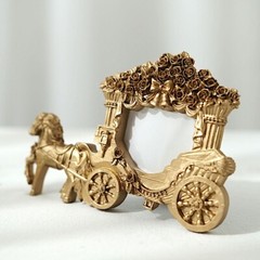 Gold 7″ Horse Carriage PICTURE FRAME Party Wedding Favors Events Decorations