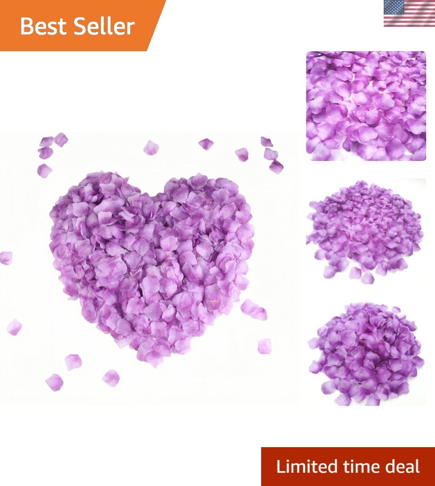 2200 Light Purple Silk Rose Petals – Perfect for Weddings & Celebrations