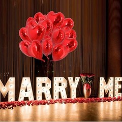 30Pcs 18 Inch Heart Balloons Valentine’s Day Heart Shape Foil Mylar Red