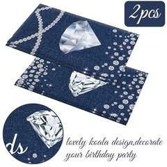Denim and Diamonds Party Supplies Tablecloths 2PCS Denim Theme Party
