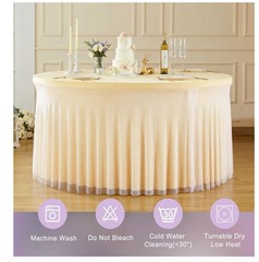 Wedding Table Cloth 48″ Round Tulle