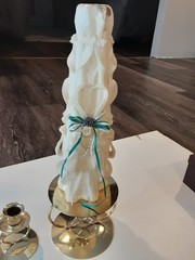 Three piece Unity candle stands