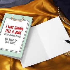 Funny Pun Retirement Card for Women Men, Humorous Retirement Card for Coworke…