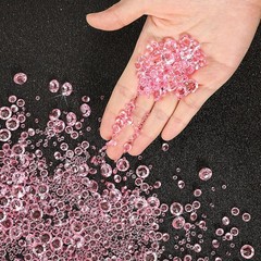 Hicarer 7000pcs Pink Acrylic Diamond Vase Filler Table Scatter Crystals Decor