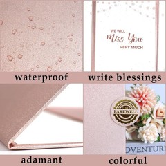 Customizable 18×12 Rose Gold Signature Board for Unforgettable Farewells