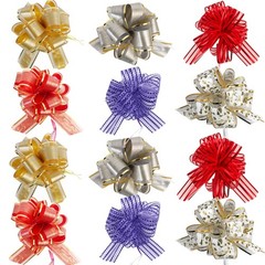 Allgala 12-pc 6 Inch Large Everyday Pull Bows