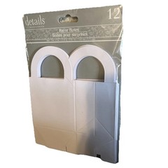 48 White Favor Boxes Wedding Shower Party Treat Gift Boxes 3x3x2.25 New
