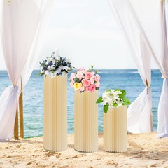 Cardboard Flower Stand Set of 3, Sturdy and Durable with High Load-Bearing