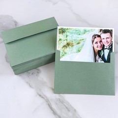 Winlyn 100 Pcs Sage Green A7 Invitation 100 Green,
