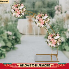 6.5ft Metal Crescent Moon Arch Wedding Party Plant Climbing Backdrop Stand Rack
