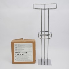 2-Tier Wedding Flower Stand, Flower Stand Metal Wedding Floral Rack Silver