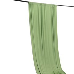 5 ft x 10 ft SAGE GREEN 4-Way Stretch Spandex Divider Backdrop Curtain Wedding