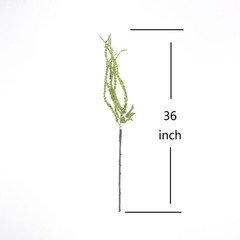 4 pcs 32″ tall Green Artificial Plant Amaranthus Branches Strands with Leaves