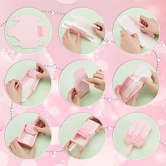Paper Ice Cream Shape Gift Boxes, 20 pcs 20 count (Pack of 1) Pink-20 pcs