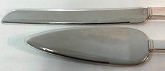 VERA WANG Wedgwood Love Knots Silver Plated Cake Knife & Trowel Wedding Server