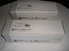 2-NEW Will & Baumer 06370 8″x 2.5″ St Peregrine Candle Set.