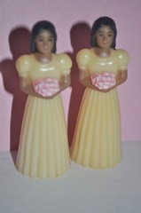 Vintage Coast Novelty Bride & Groom Wedding Cake Topper 1984 *REPAIRED*
