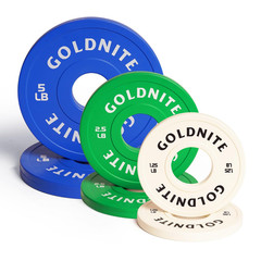 Goldnite Change Plates 1.25Lb 2.5Lb 5Lb Set Rubber Coated Fractional Weight