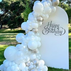 Awenztech White Balloons 12 inch, Latex 50pcs 12