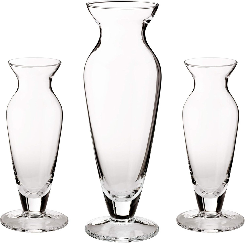 Glass 3 Piece Vase Unity Sand Ceremony Set