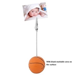 Xiaoyztan Card Stand Memo Clip,Basketball Picture Holder Table Basketball