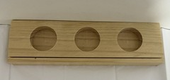 Studio His & Hers In Loving Memory Acrylic Sign w/ Wood Base & 3 Candle Holders