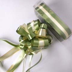 2 PC LARGE SATIN PULL BOW 4″ x 3.5″ party wedding big gift drawstring Holiday