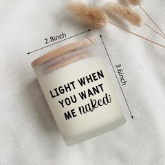 Gifts for Him 2.8 inches in diameter and 3.6 height, Frosted White