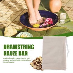 50 Pack Cotton Muslin Bags Multipurpose Drawstring Bags for Tea Jewelry3874