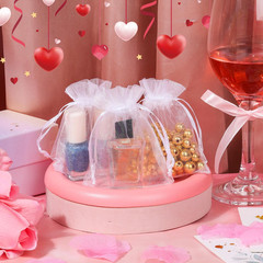 100PCS Organza Bags, 3X4Inch Organza Jewelry Bags with Drawstring