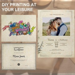 Certificate Paper set 8.5×11 In Parchment Printer Stationery 70 PCS
