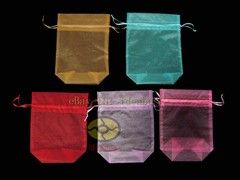 12/25/50/100pcs Organza Pouch Wedding Favor Bag BIG SIZE 8.2″(L)x6.2″(W)x2.3″(D)
